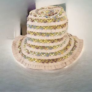 Alessandra Bacci Firenze Bucket Hat Made In Italy Natural Boho Beach Womens OS